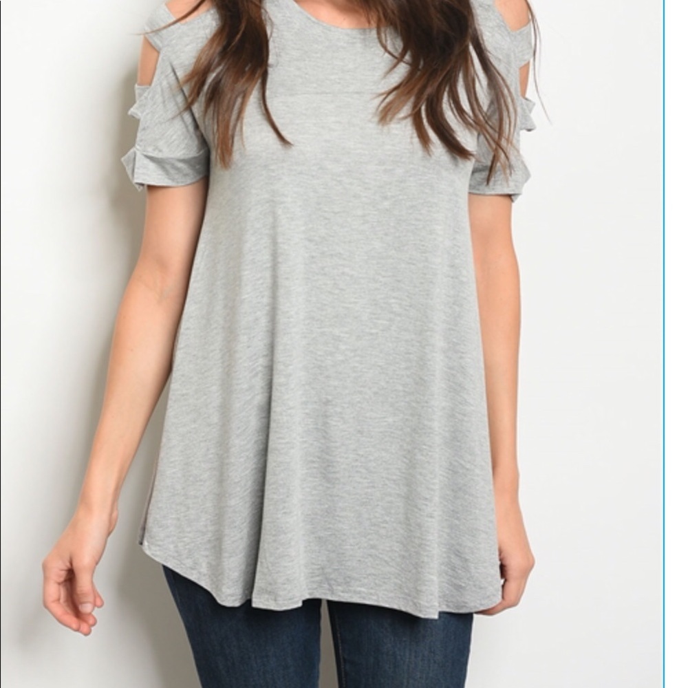🧿NWT GREY SWING TOP - Picture 1 of 2